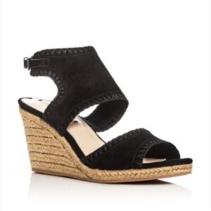 Via Spiga Black Espadrille Wedges